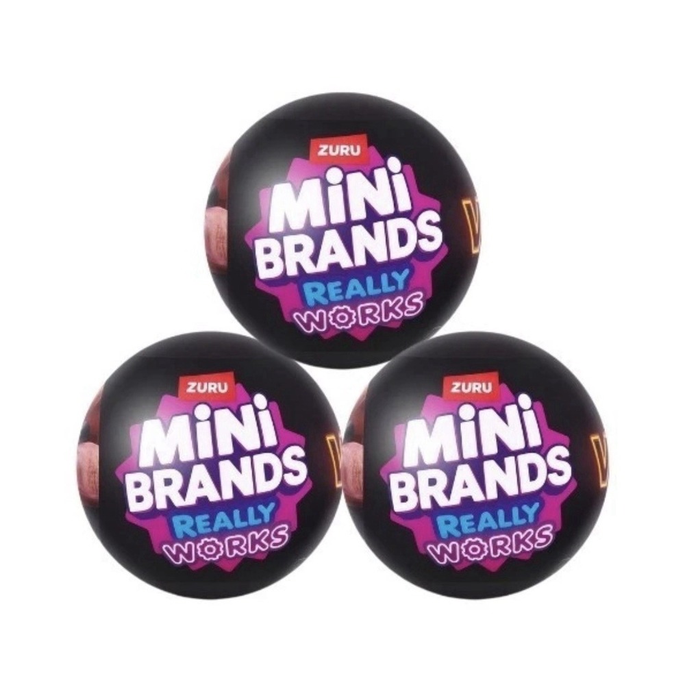 Zuru Mini Brands Really Works Vinyl Capsules - 3 Pack - In Hand